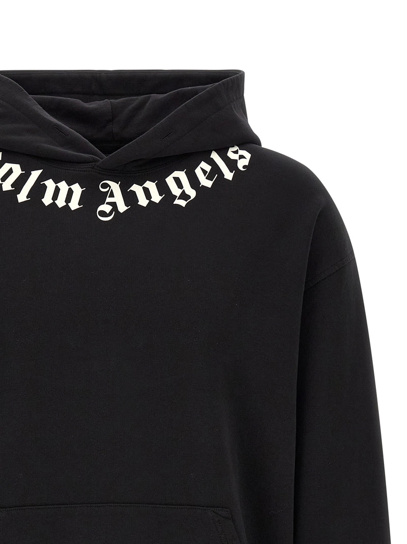 Palm Angels Black Cotton Sweatshirt