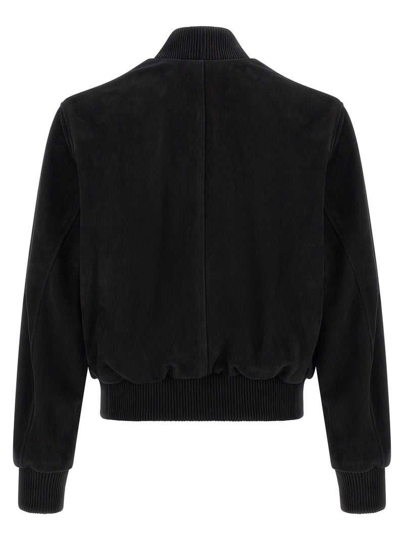 Ami Paris Black Goatskin Bomber