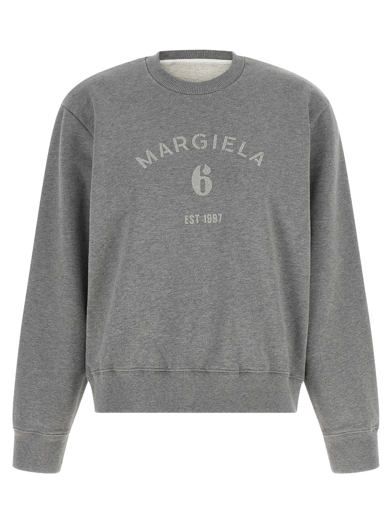 MM6 Maison Margiela Gray Cotton Sweatshirt