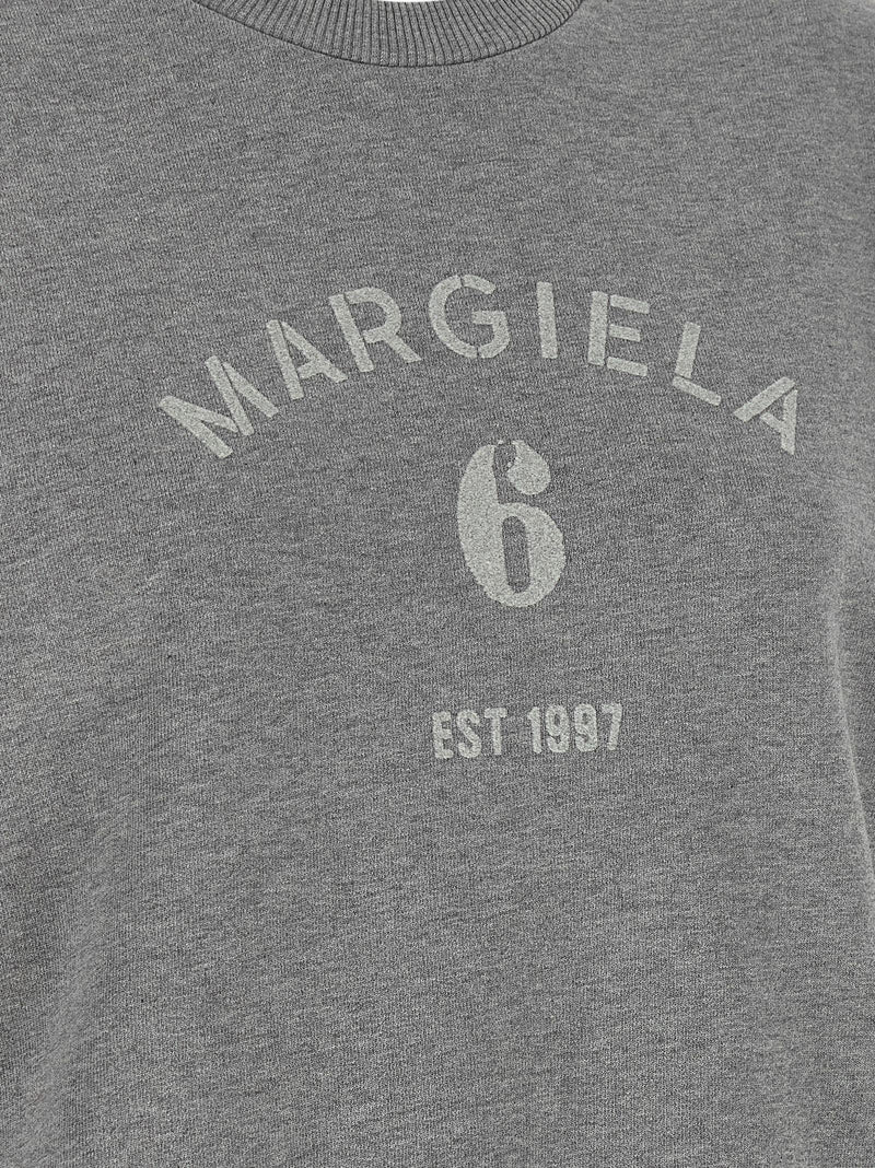 MM6 Maison Margiela Gray Cotton Sweatshirt