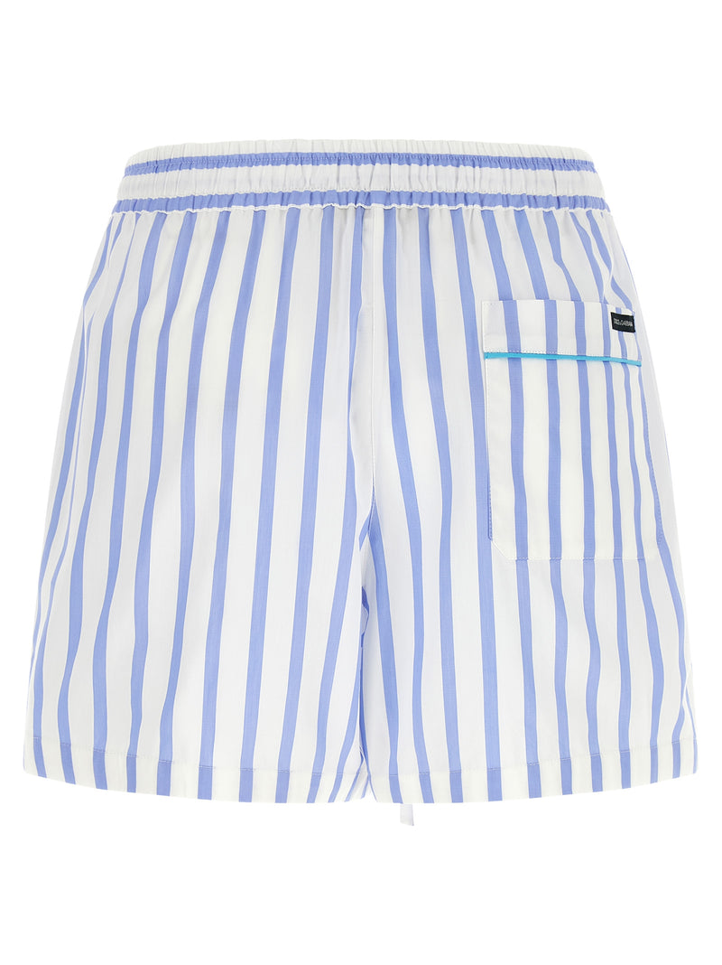 Dolce & Gabbana Blue Cotton Bermuda Shorts