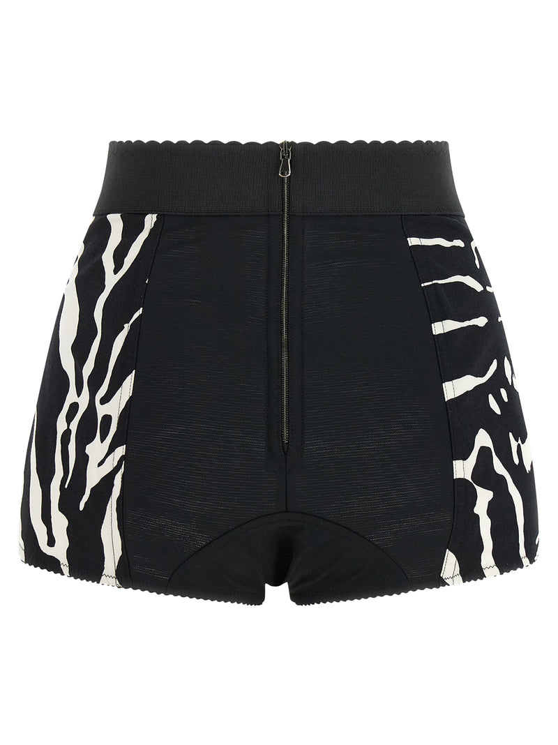 Dolce & Gabbana Bicolor Cotton Bermuda Shorts