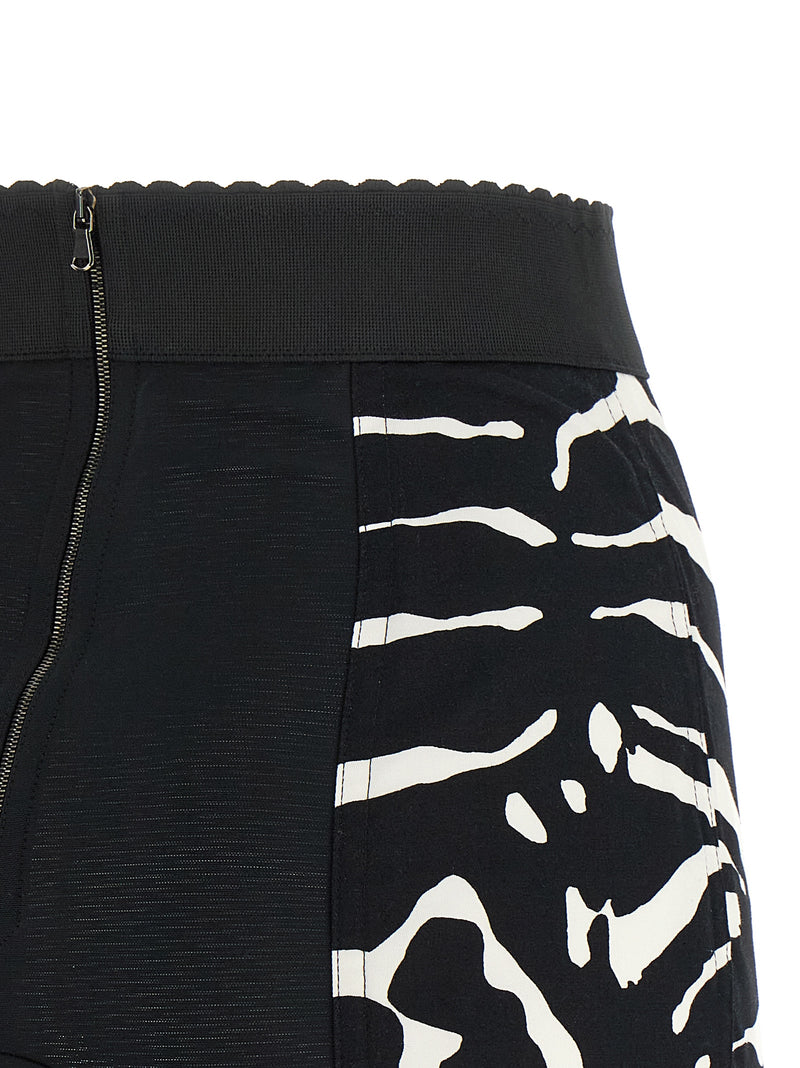 Dolce & Gabbana Bicolor Cotton Bermuda Shorts