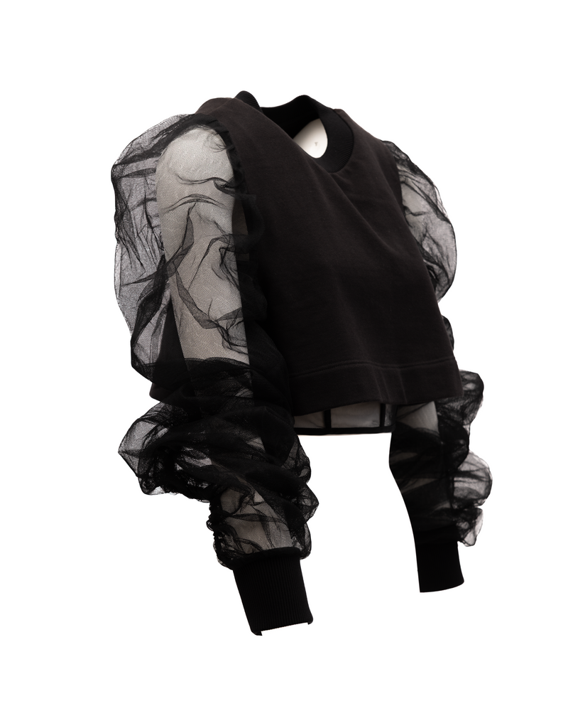 Alexander McQueen Women Cotton Longsleeved croptop