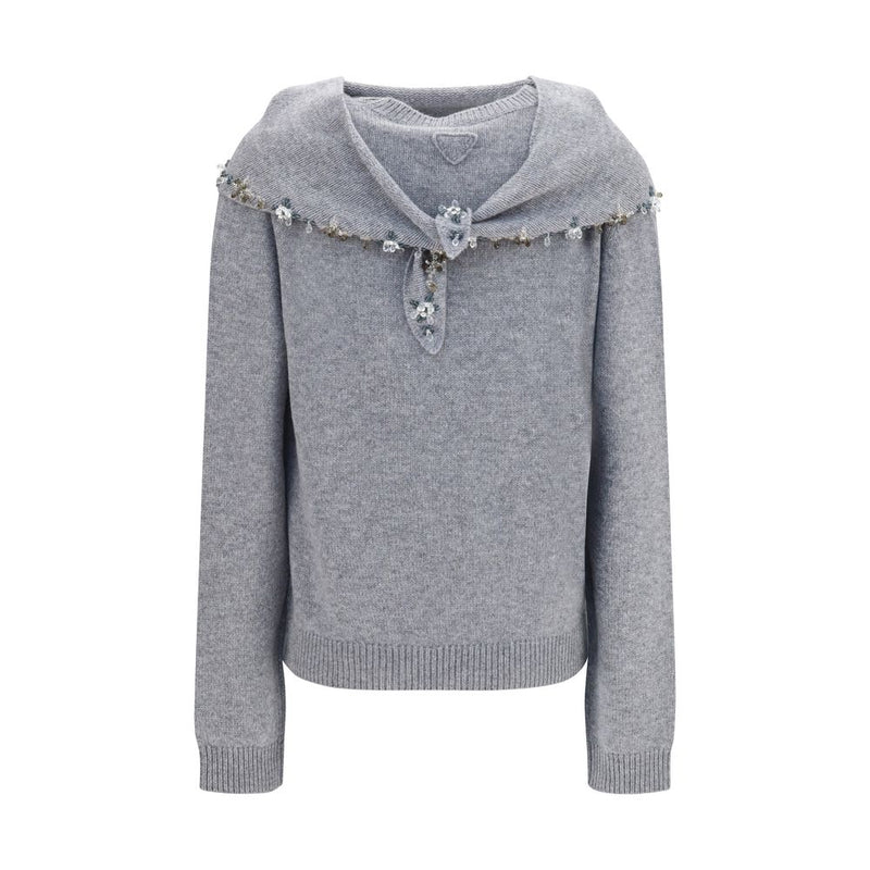 Prada Gray Cashmere Sweatshirt