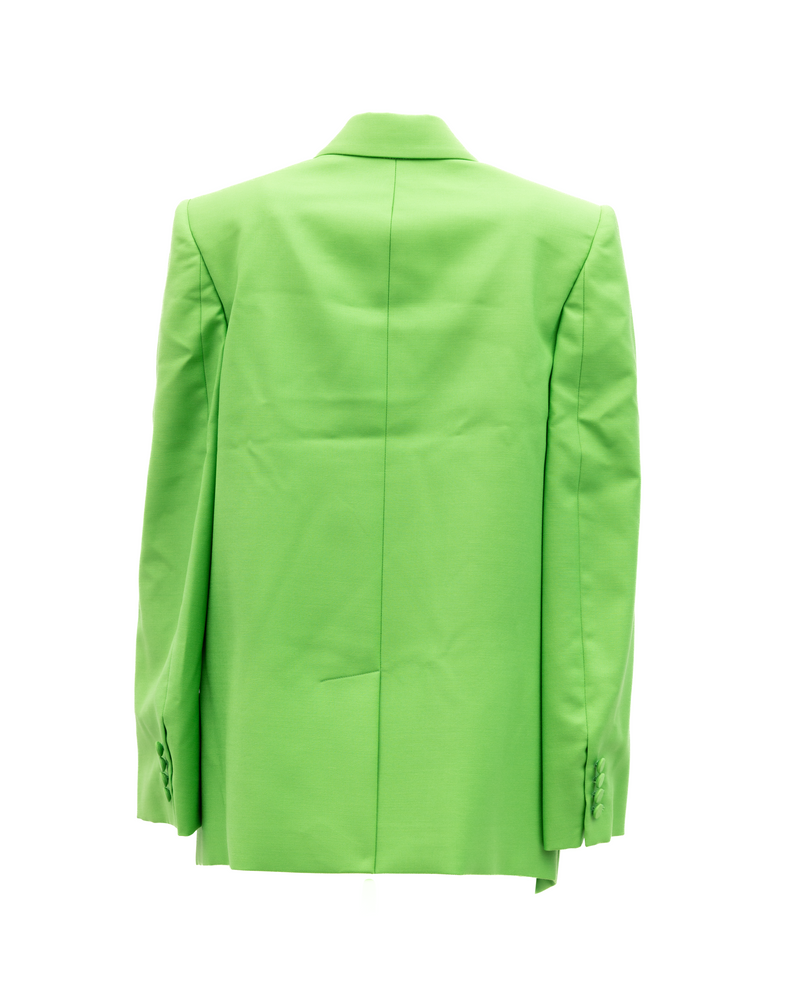 Alexander McQueen Green Women Wool Blazer