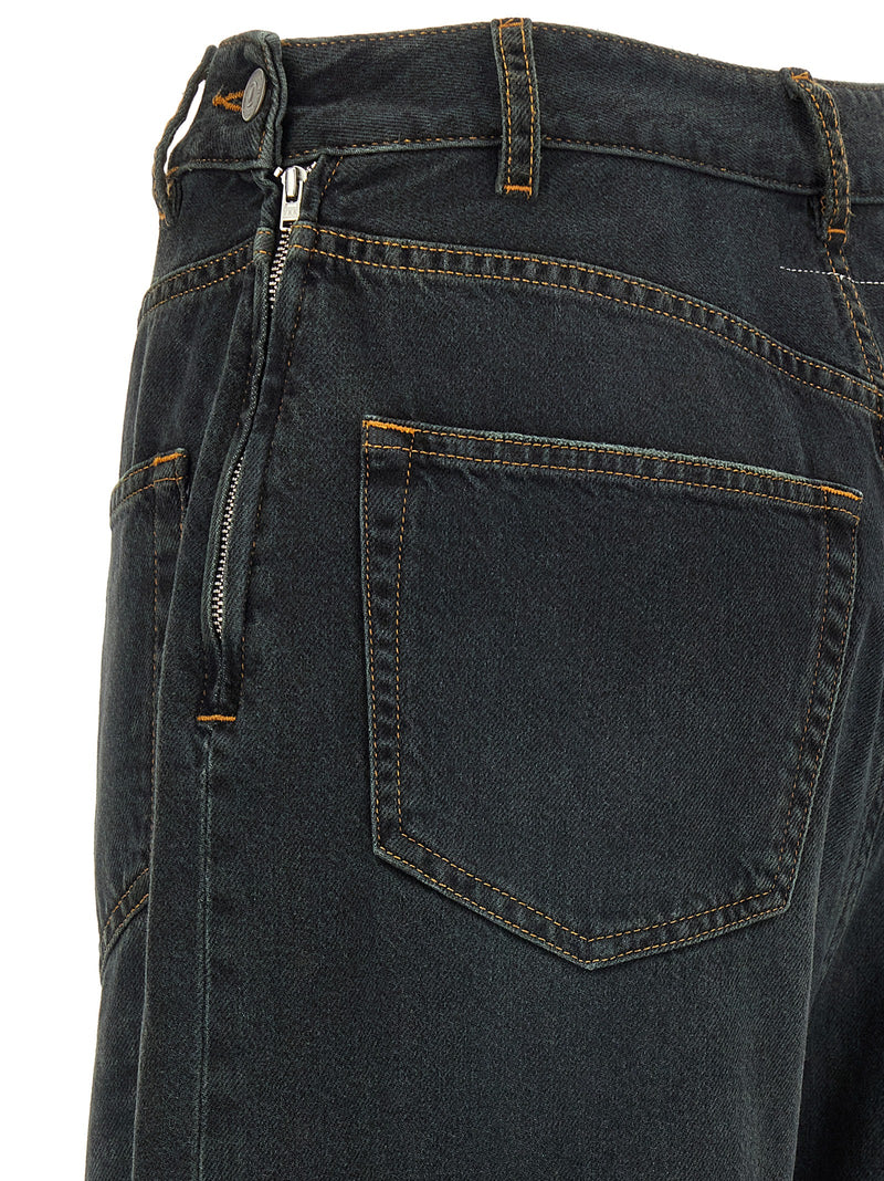 MM6 Maison Margiela Blue Cotton Flared Jeans