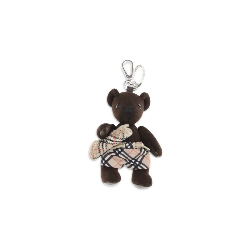 Burberry Brown Wool Oves Aries Keychain