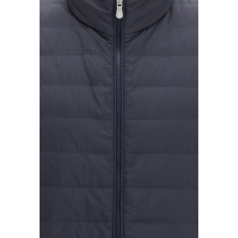 Brunello Cucinelli Blue Polyester Sleeveless Jacket