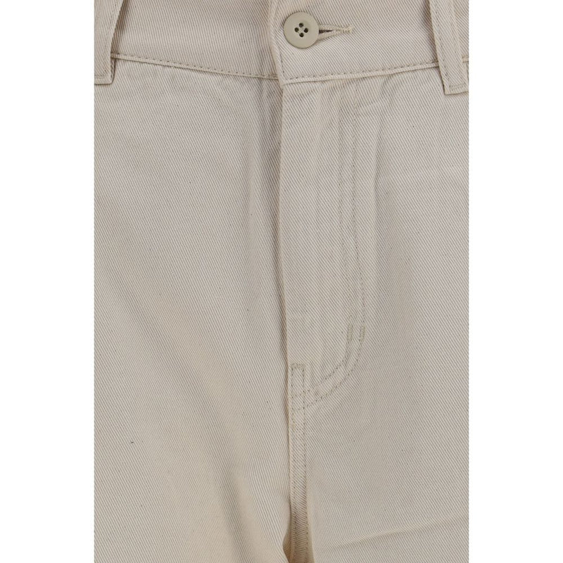 Max Mara Beige Cotton Casual Pants