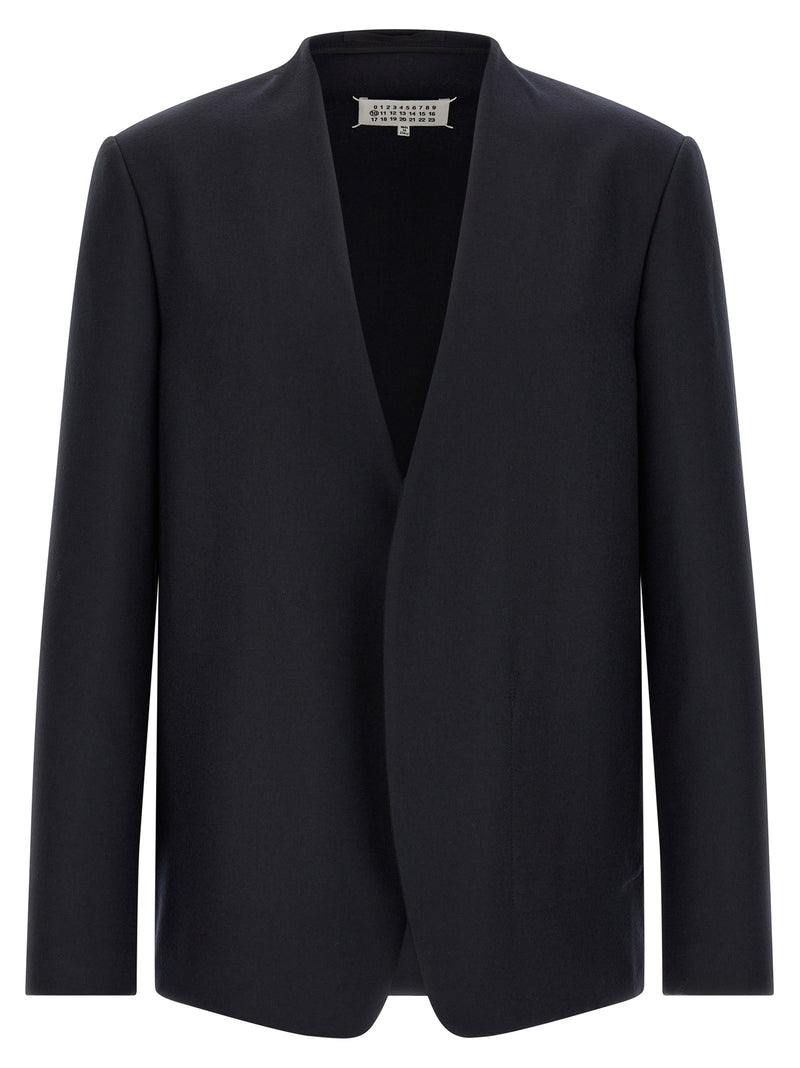 Maison Margiela Blue Virgin Wool Blazer