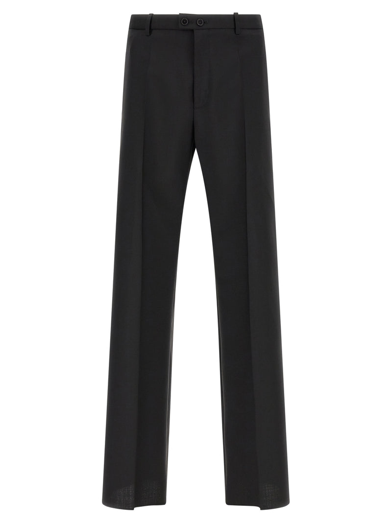 Jil Sander Black Virgin Wool Dress Pants