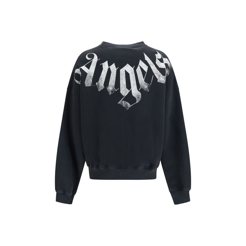 Palm Angels Black Cotton Sweatshirt