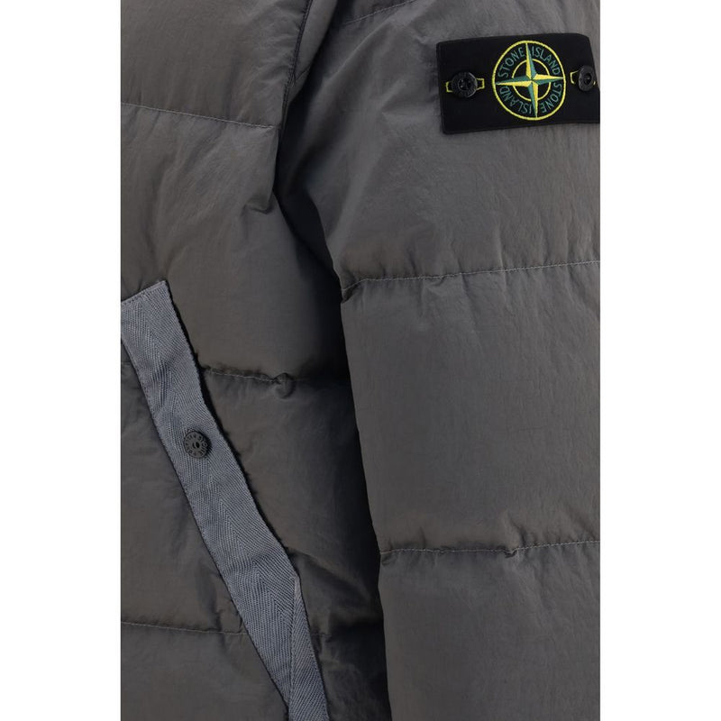 Stone Island Gray Polyamide Shell Jacket