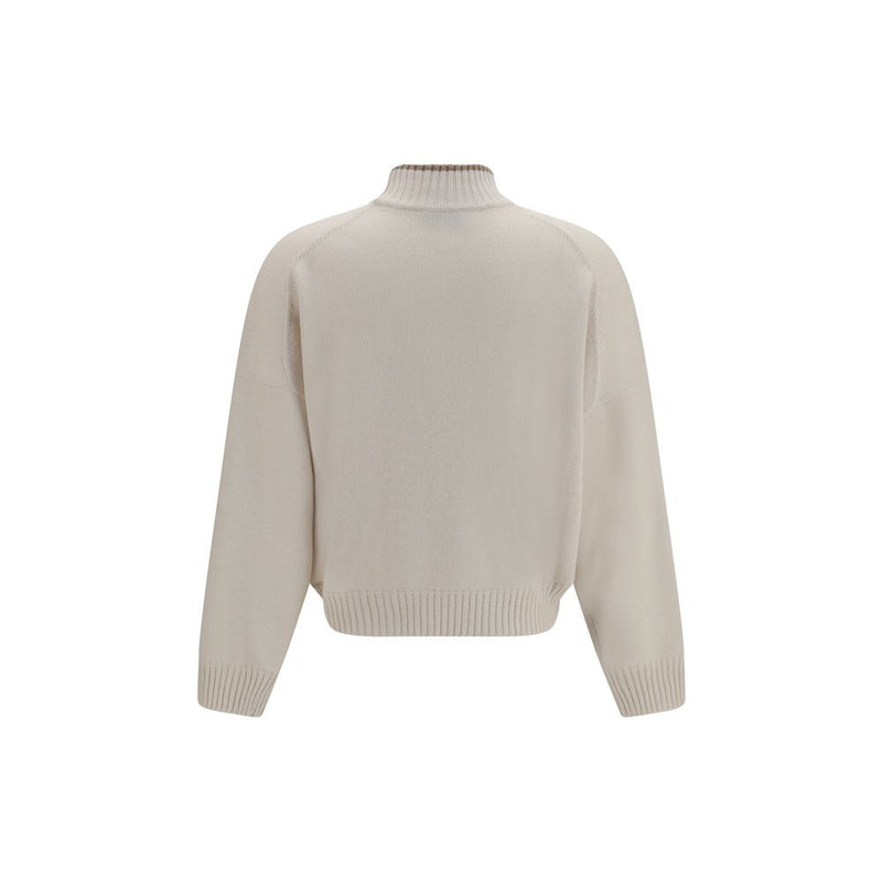 Brunello Cucinelli White Cashmere Sweater