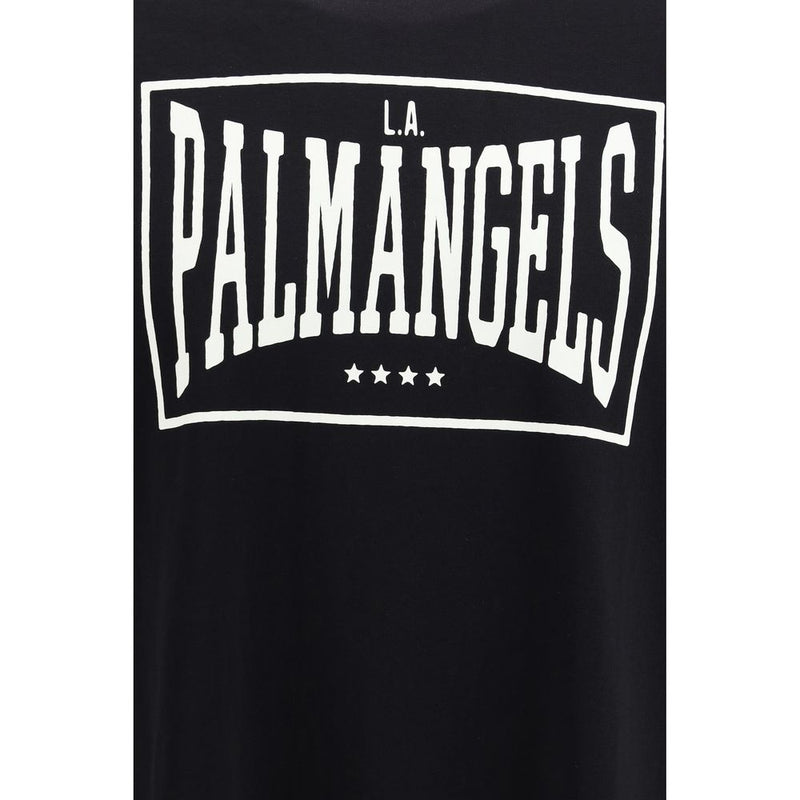 Palm Angels Black Cotton T-Shirt
