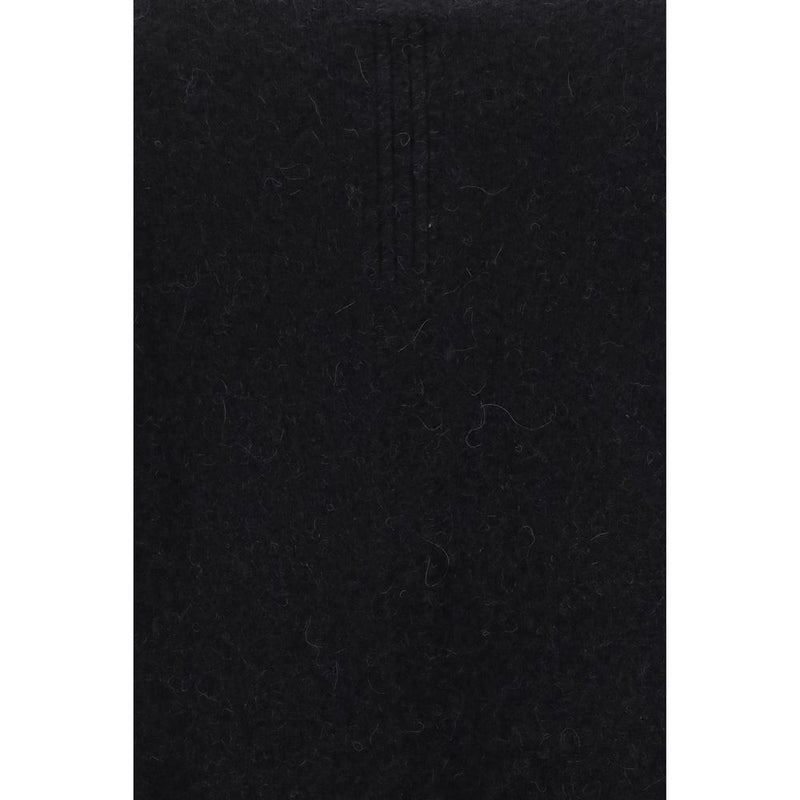 Rick Owens Black Alpaca Vicugna Pacos Sweatshirt