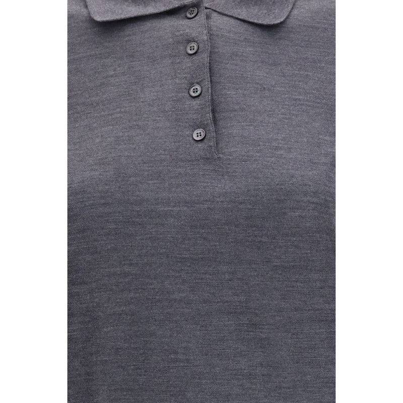 Golden Goose Gray Wool Oves Aries Shirt