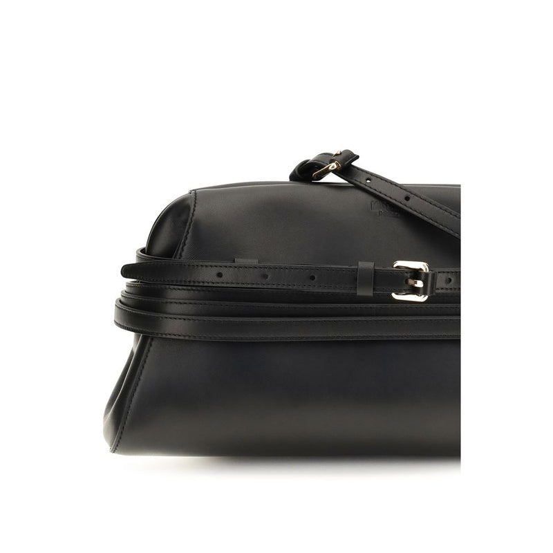 Moschino Black Goatskin Clutch Bag