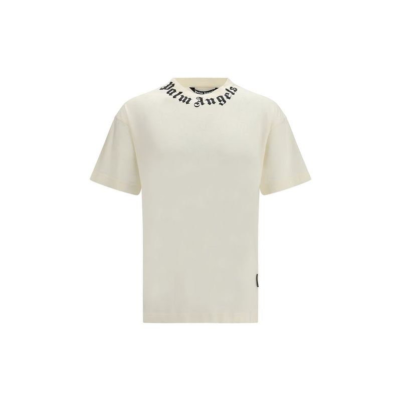 Palm Angels Beige Cotton T-Shirt