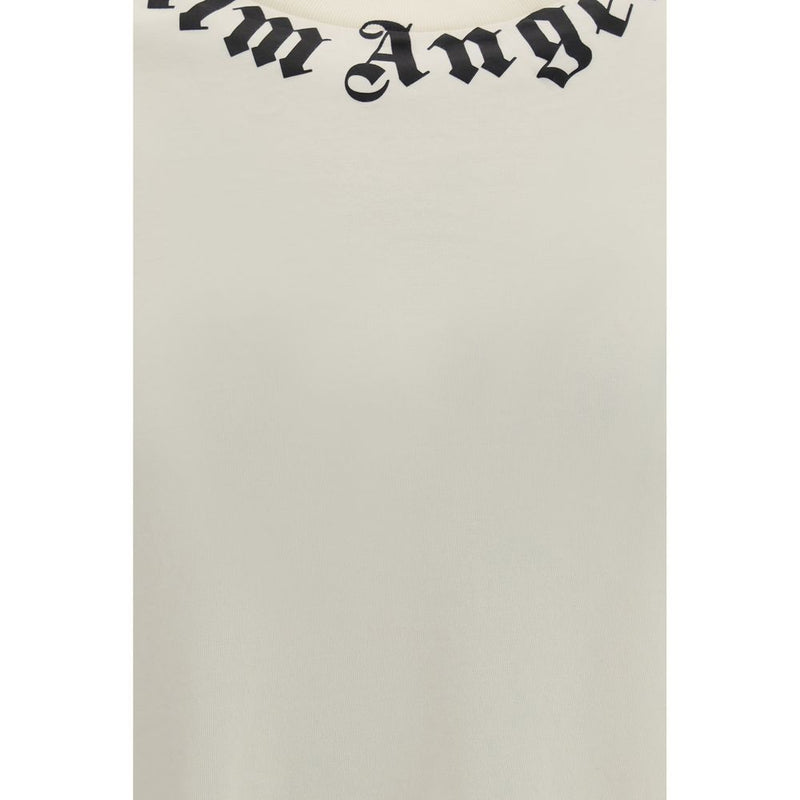 Palm Angels Beige Cotton T-Shirt