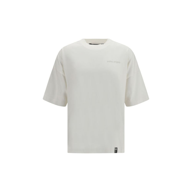 Palm Angels White Cotton T-Shirt