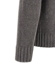 Detail view of the ribbed cuff and hem on the Stone Island Gray Cotton Cardigan for Men | Gray, emphasizing durable cotton knit texture and polished finishing. This comfortable Stone Island Cardigan for Men is New with tags, in-stock, Gray, and available in L, M, XL, and XXL; 13879, 79680700467, Cardigans - Sweaters - Clothing, Clothing, Discount_30-39, Men, Stone Island, Sweaters - Clothing.