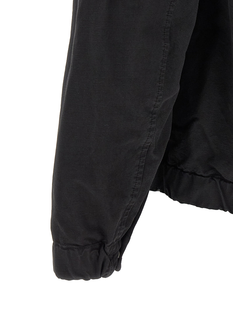 Stone Island Black Cotton Shell Jacket