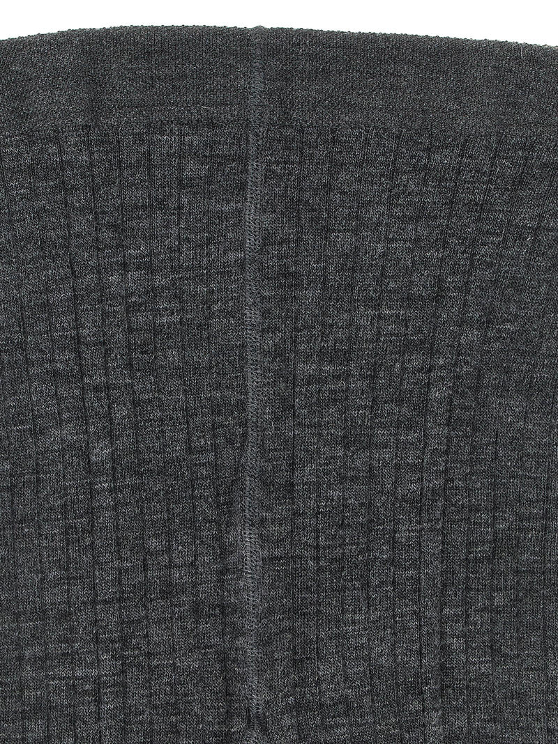 Jil Sander Gray Wool Socks