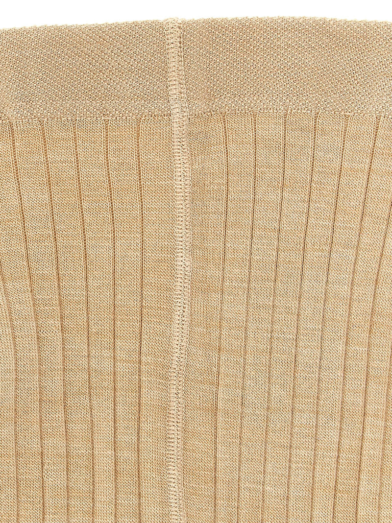 Jil Sander Beige Wool Socks