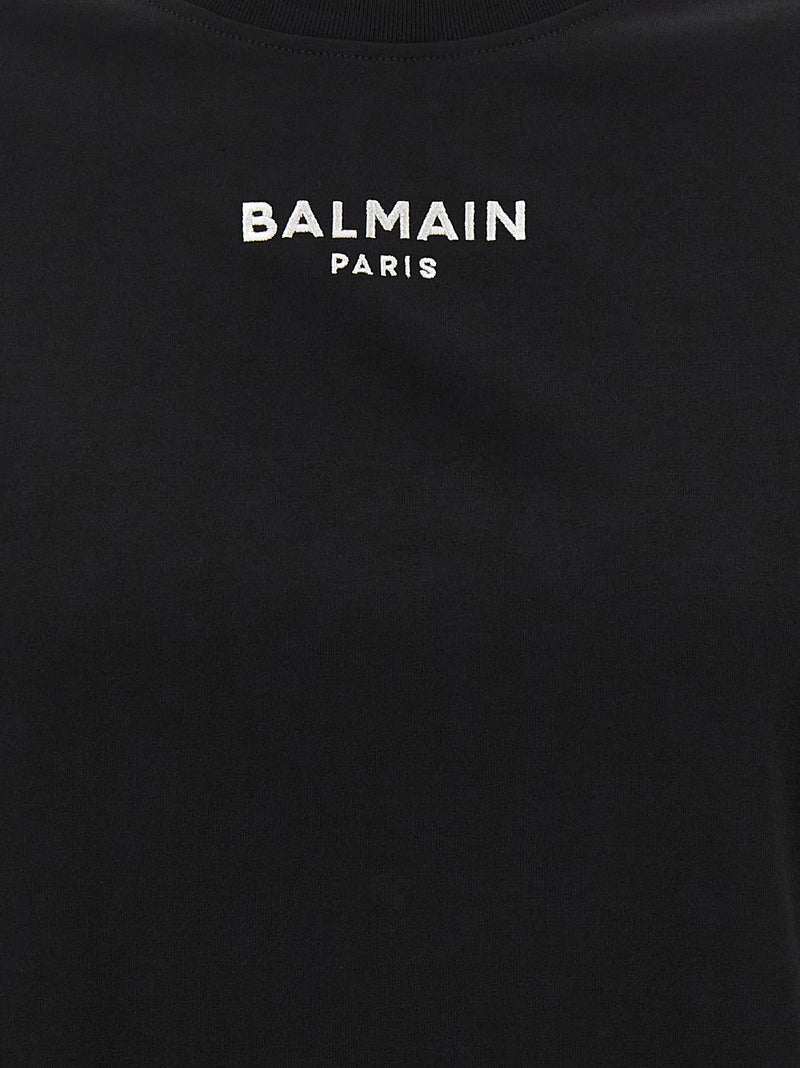 Balmain Black Cotton T-Shirt