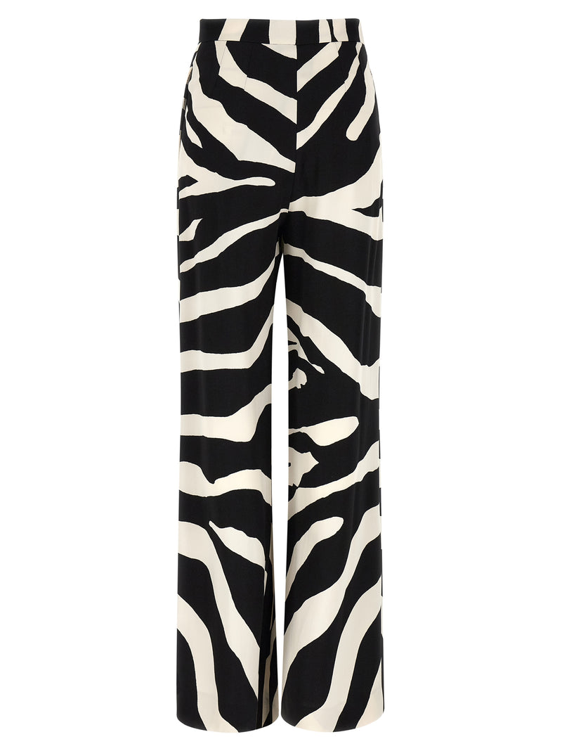 Dolce & Gabbana Bicolor Viscose Casual Pants