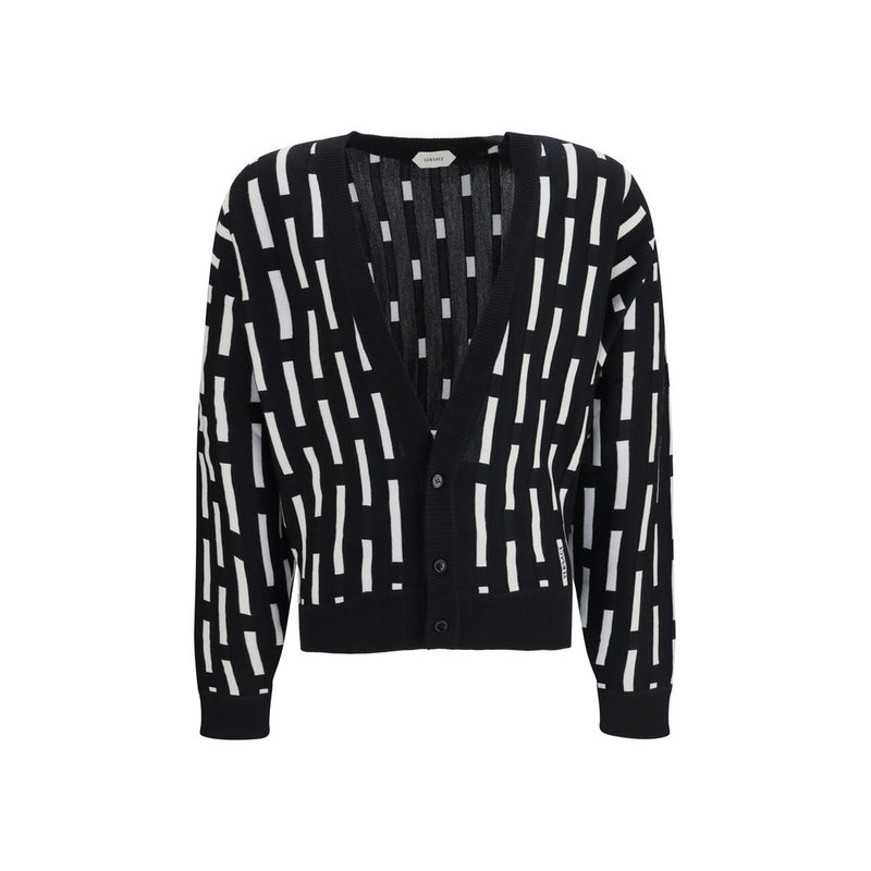 Versace Multicolor Wool Oves Aries Cardigan