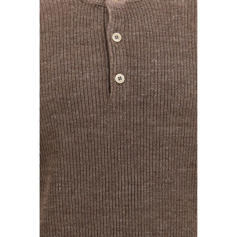 Brunello Cucinelli Brown Linen Sweatshirt