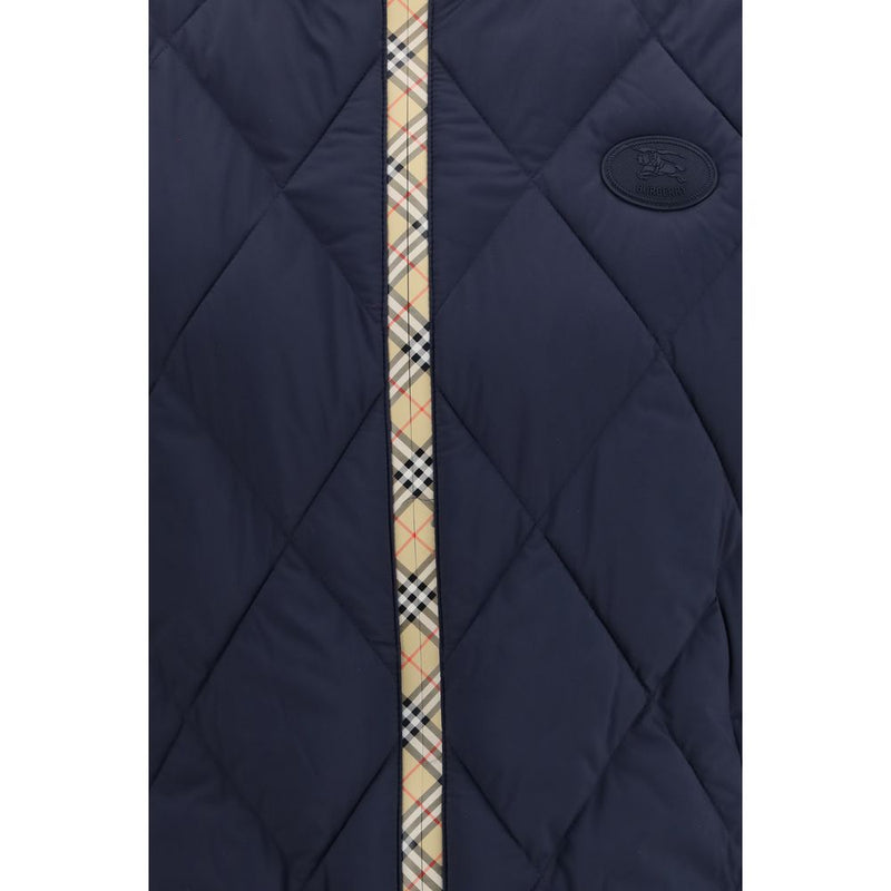 Burberry Blue Polyamide Sleeveless Jacket