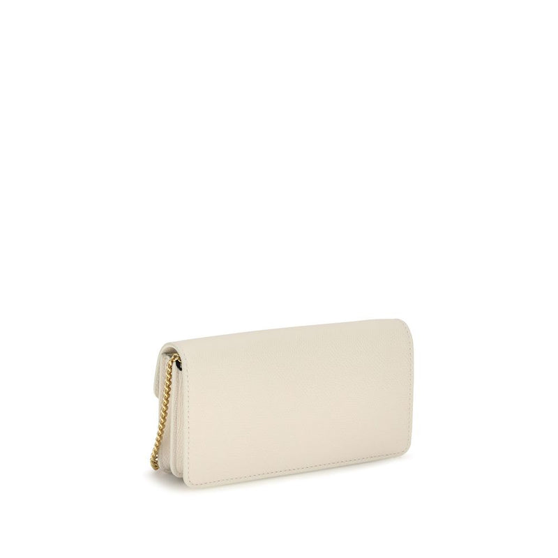 Valentino Garavani Beige Calf Leather Bos Taurus Wallet