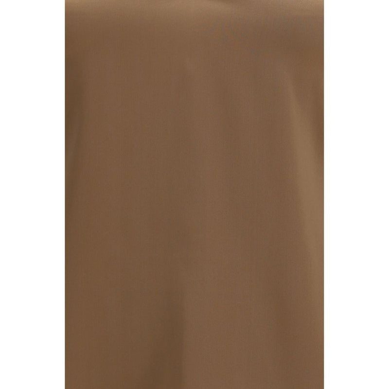 Brunello Cucinelli Brown Silk Shirt