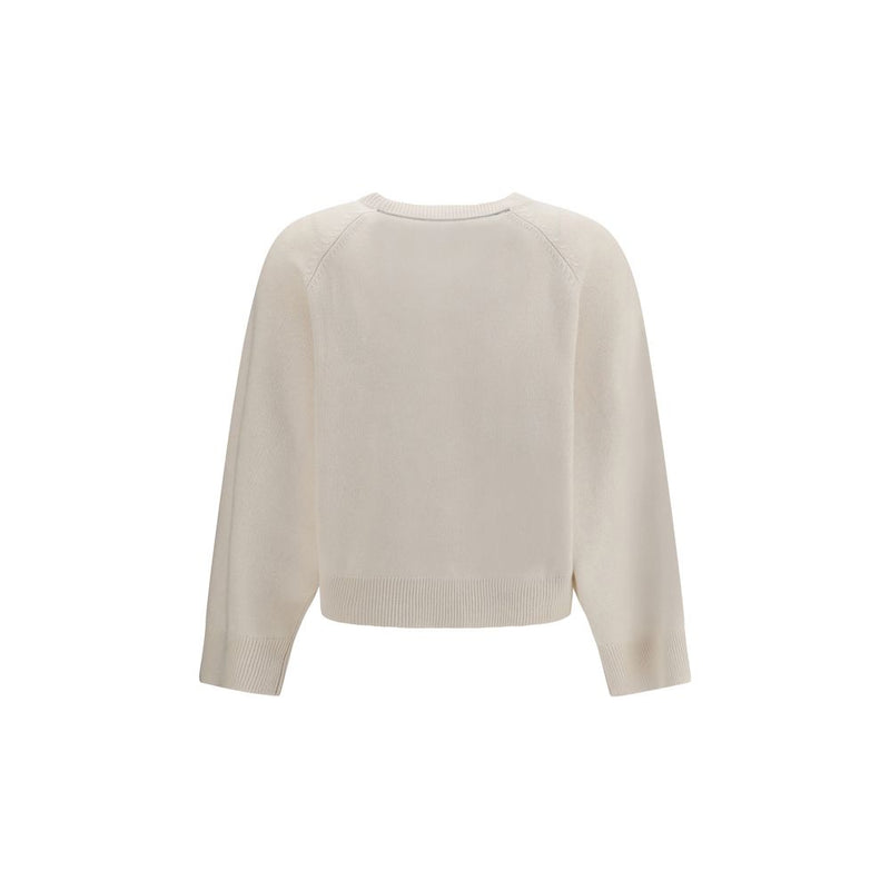 Brunello Cucinelli White Cashmere Sweater