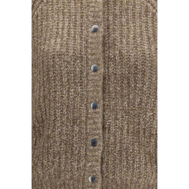 Brunello Cucinelli Brown Cashmere Cardigan