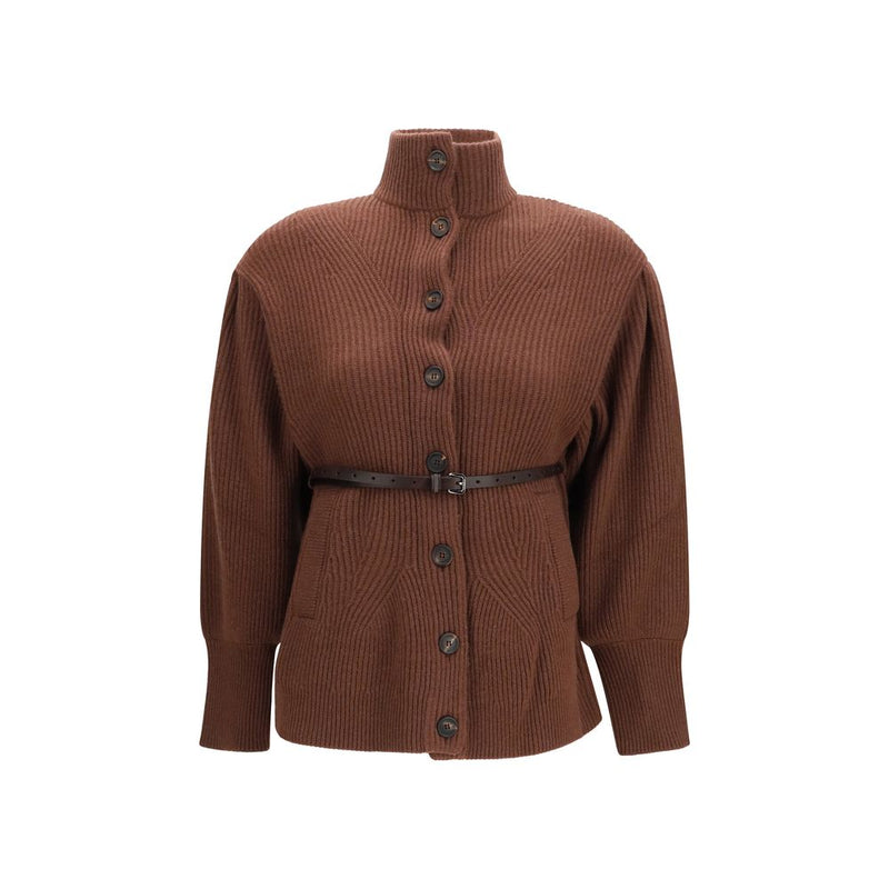 Brunello Cucinelli Brown Wool Oves Aries Cardigan