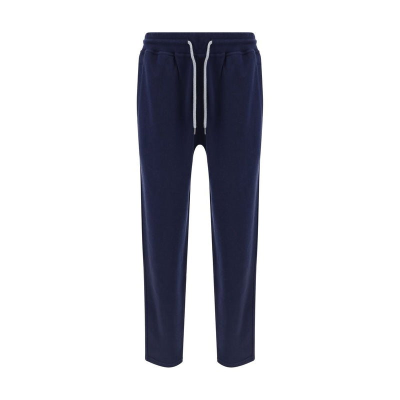 Brunello Cucinelli Blue Cotton Joggers (Workout Pants)