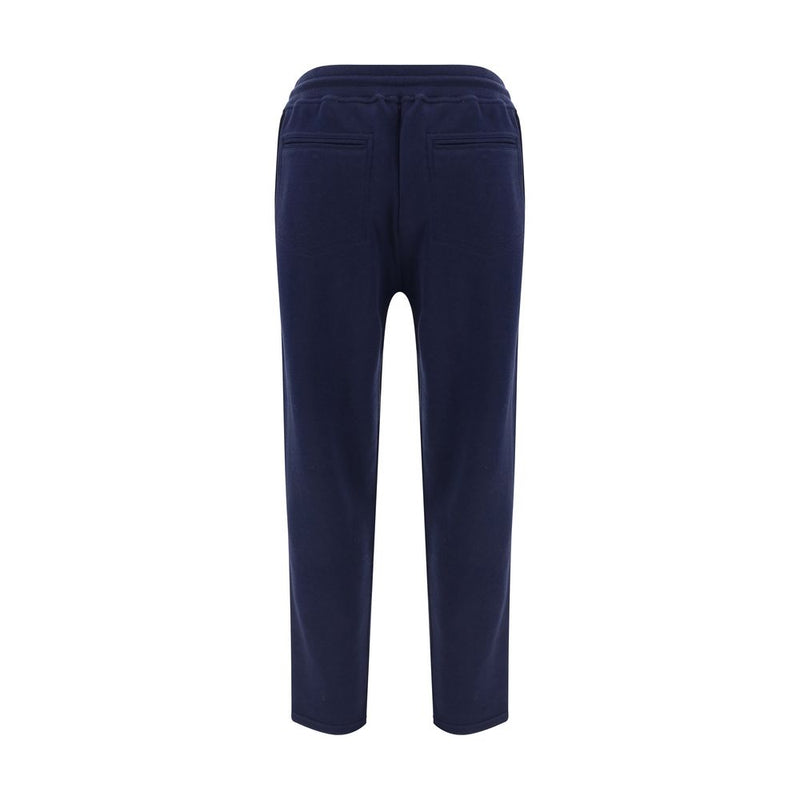 Brunello Cucinelli Blue Cotton Joggers (Workout Pants)