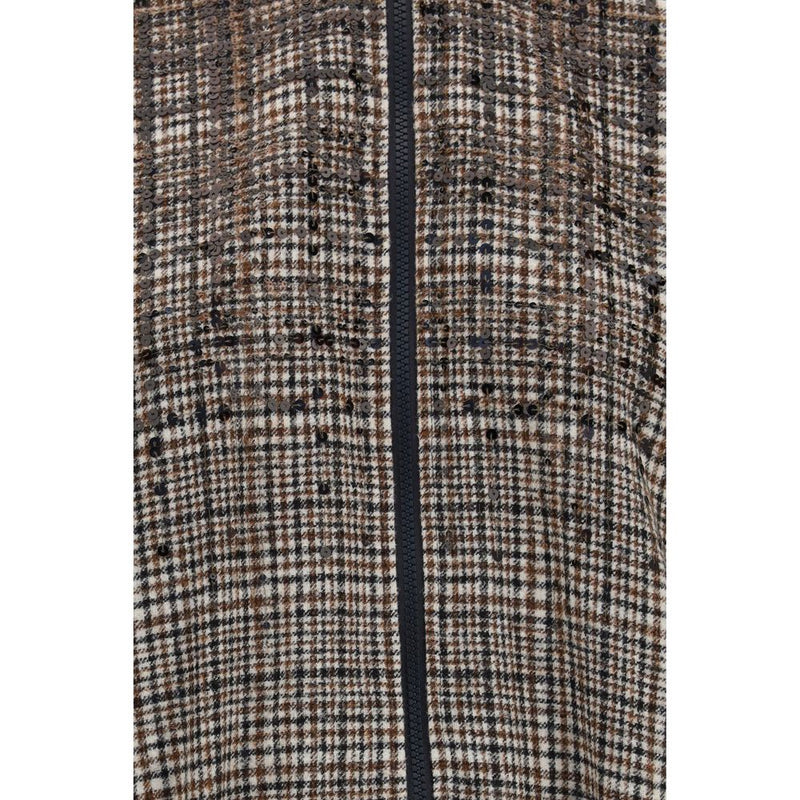 Brunello Cucinelli Beige Polyamide Full-Length Jacket