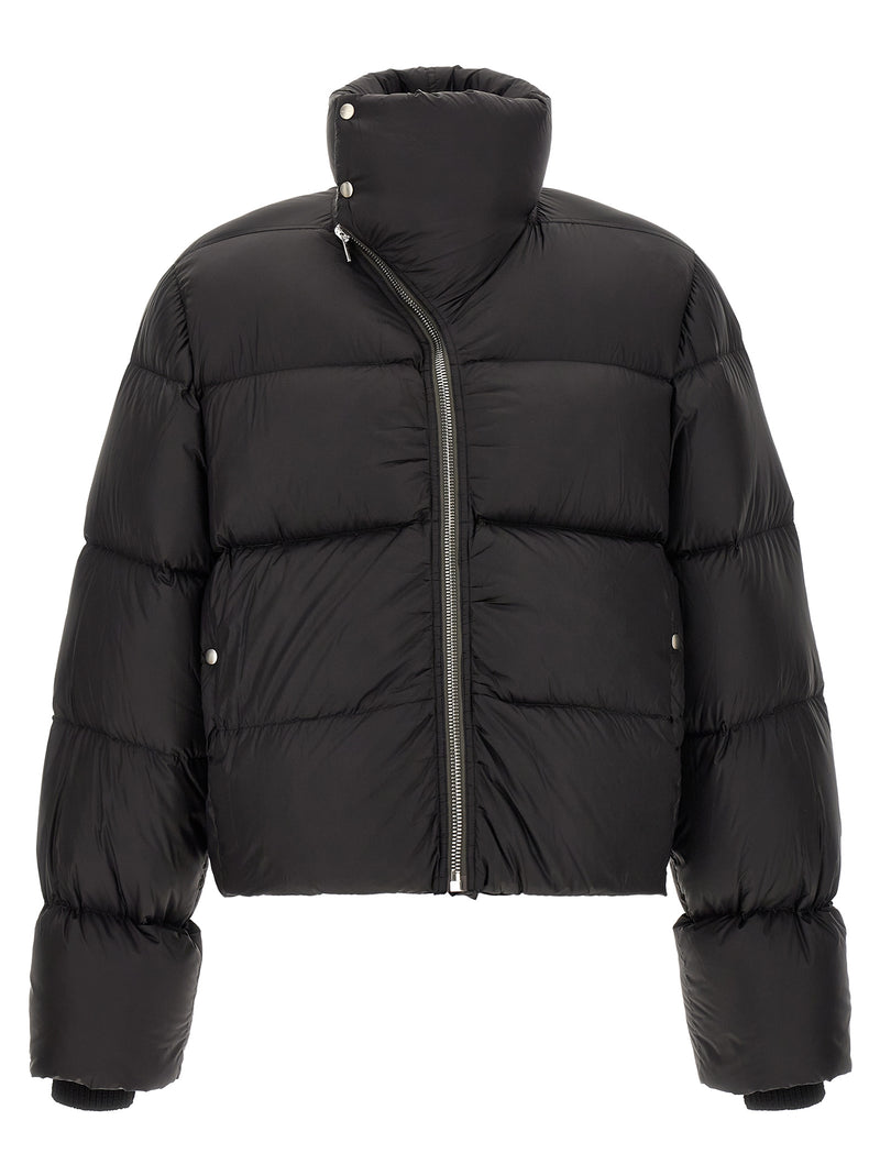 Rick Owens Black Nylon Full-Length Jacket