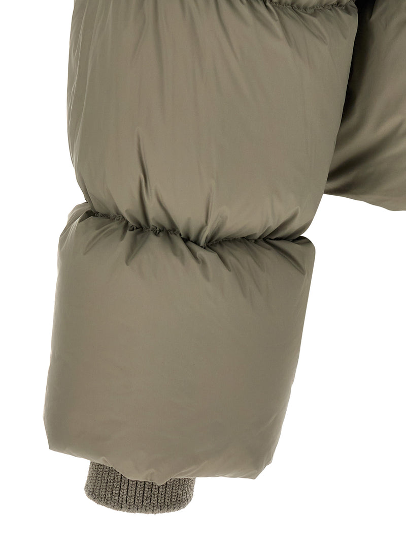 Rick Owens Bicolor Nylon Full-Length Jacket