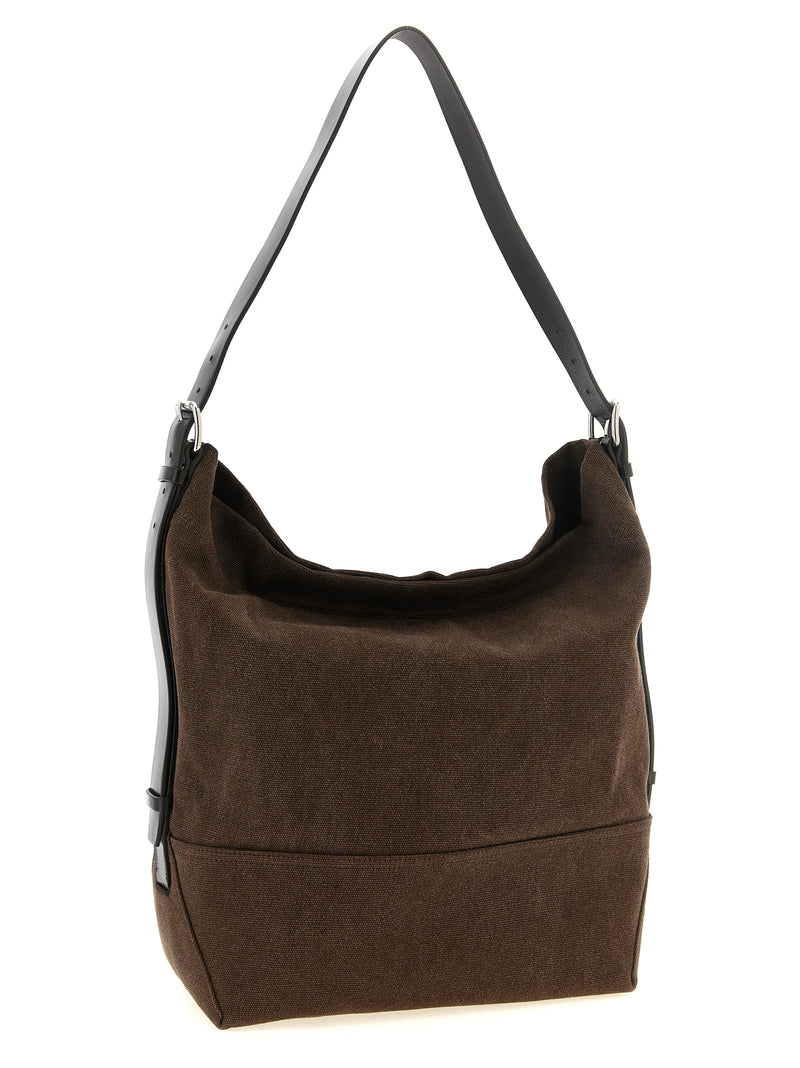 Lemaire Brown Cotton Tote Bag
