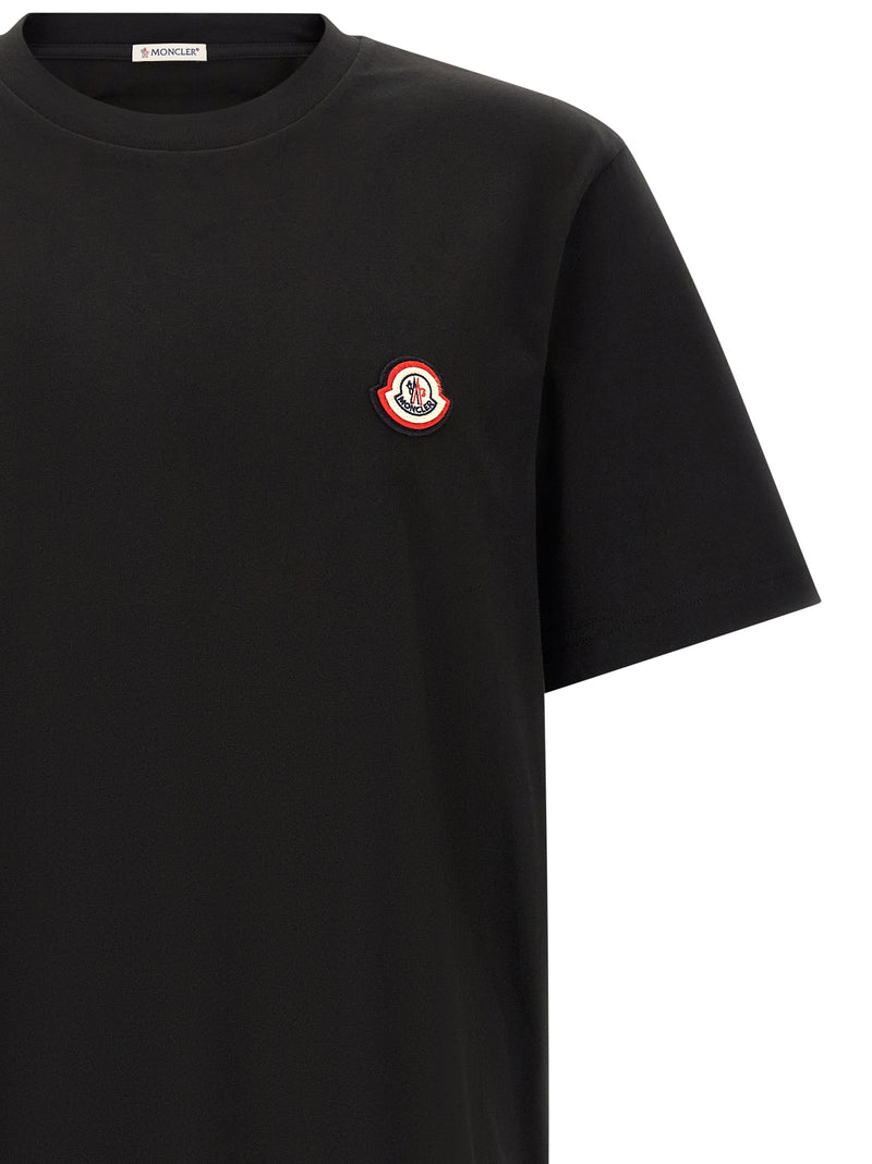 Moncler Black Cotton T-Shirt