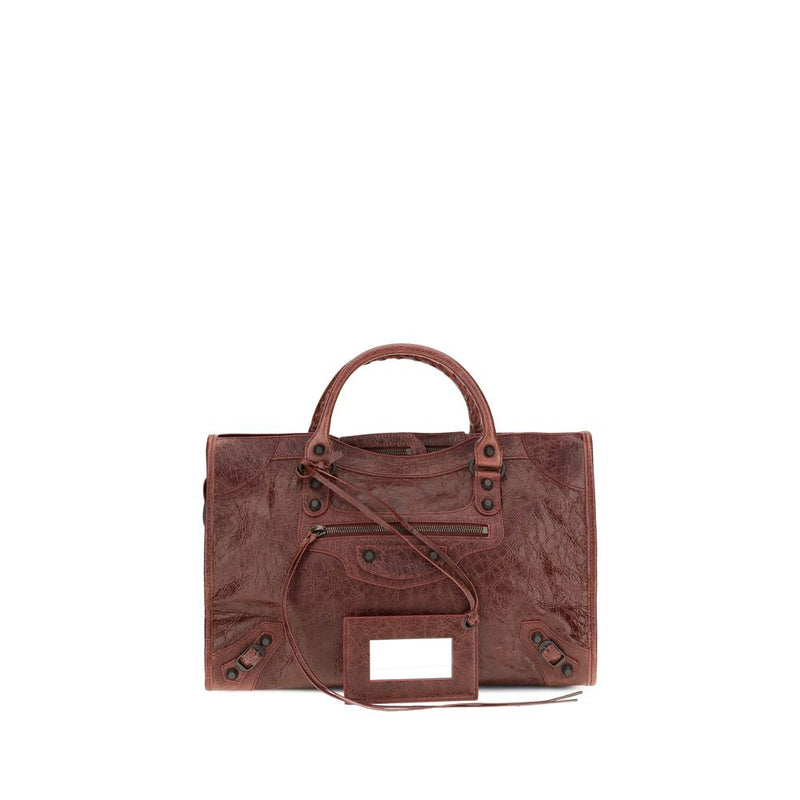 Balenciaga Bordeaux Lamb Ovis Aries Handbag