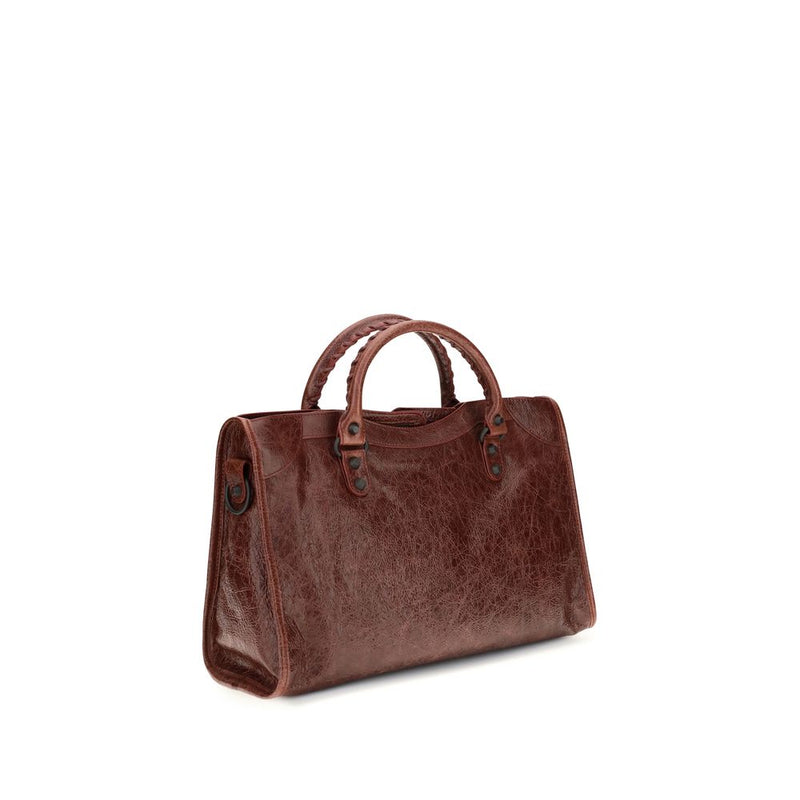 Balenciaga Bordeaux Lamb Ovis Aries Handbag