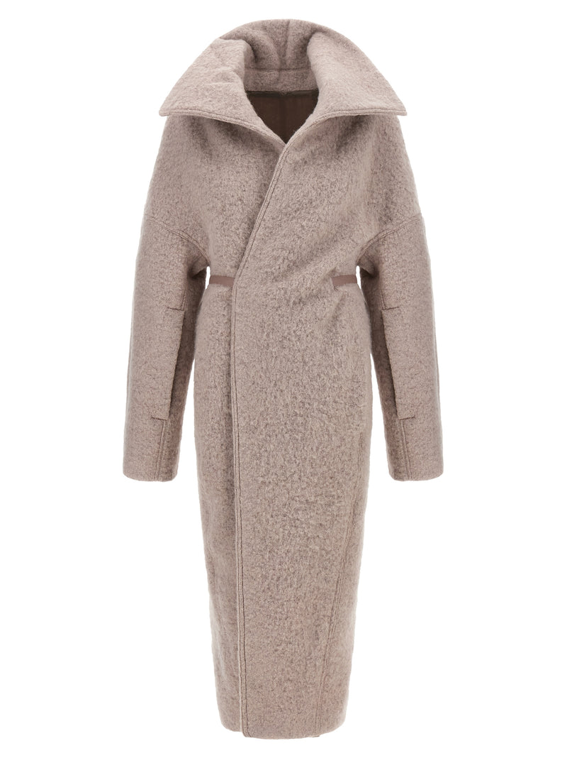 Rick Owens Multicolor Marabou Coat